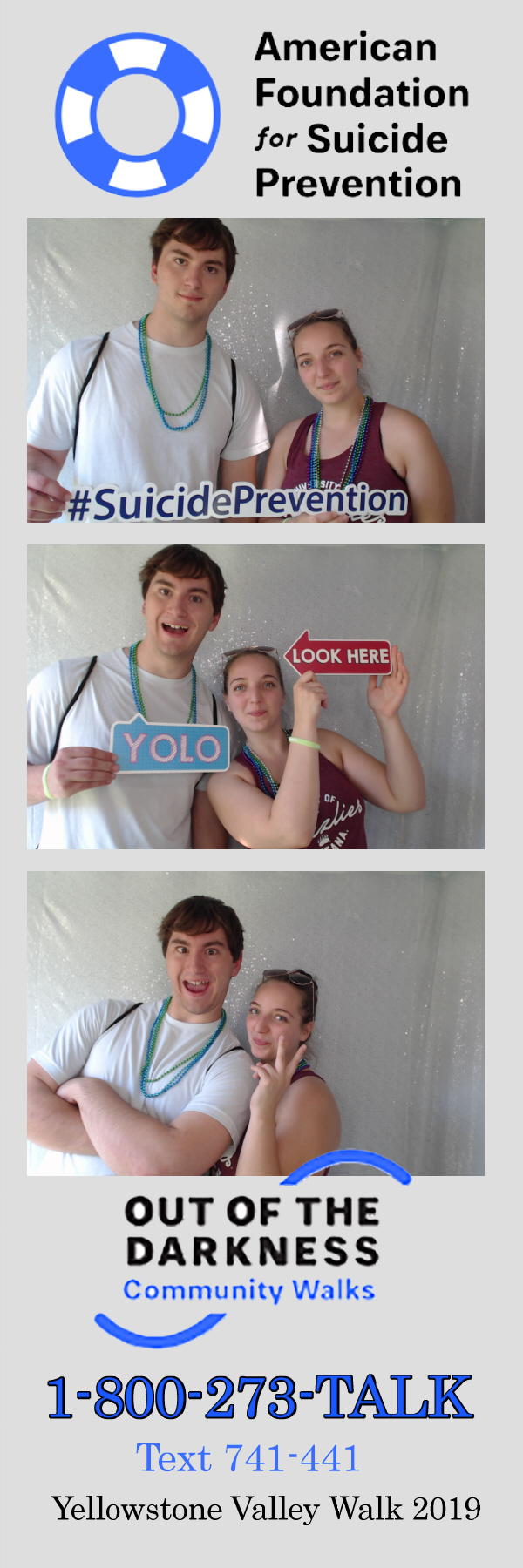 Out of the Darkness Walk 2019 | View more photos from the event at gallery.photoboothbillings.com/u/PhotoBoothBillings/Out-of-the-Darkness-Walk-2019